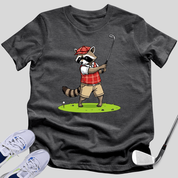 Racoon Golfer T-Shirt