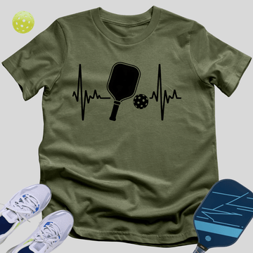 Pickleball Heartbeat T-Shirt