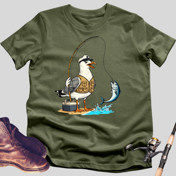 Seagull’s Big Catch T-Shirt