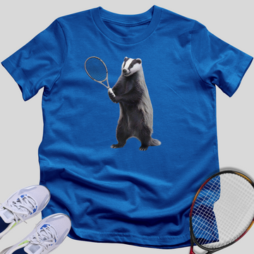 Badger Tennis Player T-Shirt