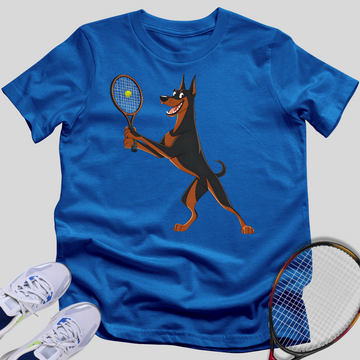 Tennis  Dobermann T-Shirt