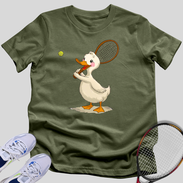 Duckling Tennis Player T-Shirt