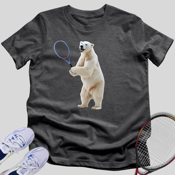 Polar Bear Tennis Player T-Shirt