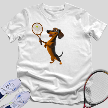 Tennis Dachshund T-Shirt