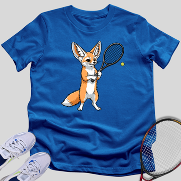 Fennec Fox Tennis Player T-Shirt