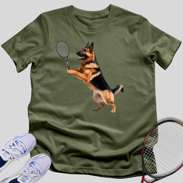 Tennis German Shepherd T-Shirt
