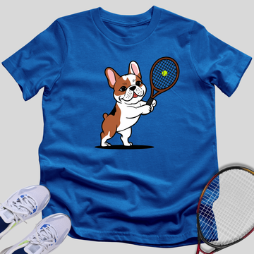 French Bulldog Tennis Player T-Shirt