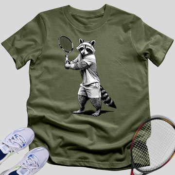 Tennis Racoon T-Shirt