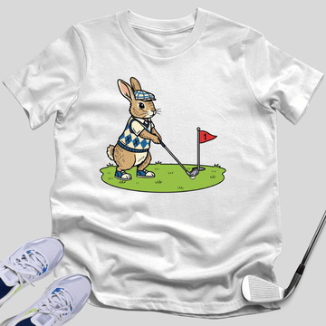 Rabbit Golfer T-Shirt
